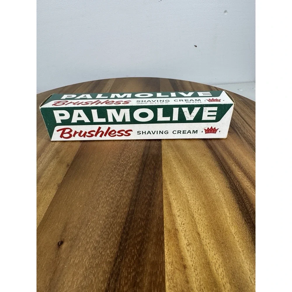 Vintage NOS Palmolive Brushless Shaving Cream Large Box Only‎ Made in USA